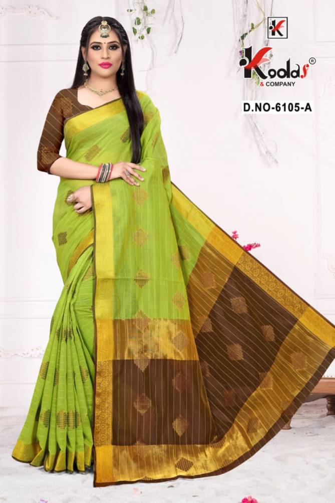 Ridhima 6105  Silk  Latest Fancy Festive Wear Designer Rich Look Exclusive Cotton Printed Pallu Cotton Saree Collection